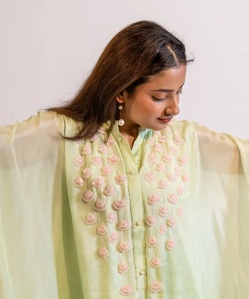 Sea Shells Bloom Pastel Green Co-ord Set