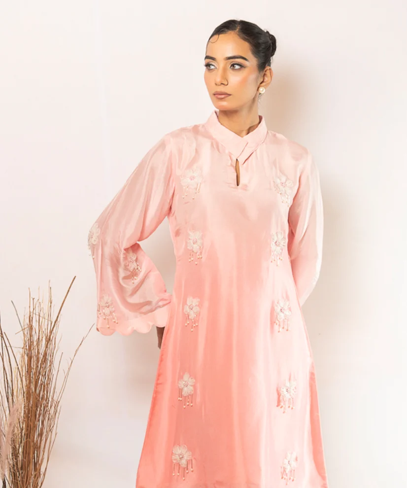 Rosé Whisper Pink Ombre Shaded Co-ord Set